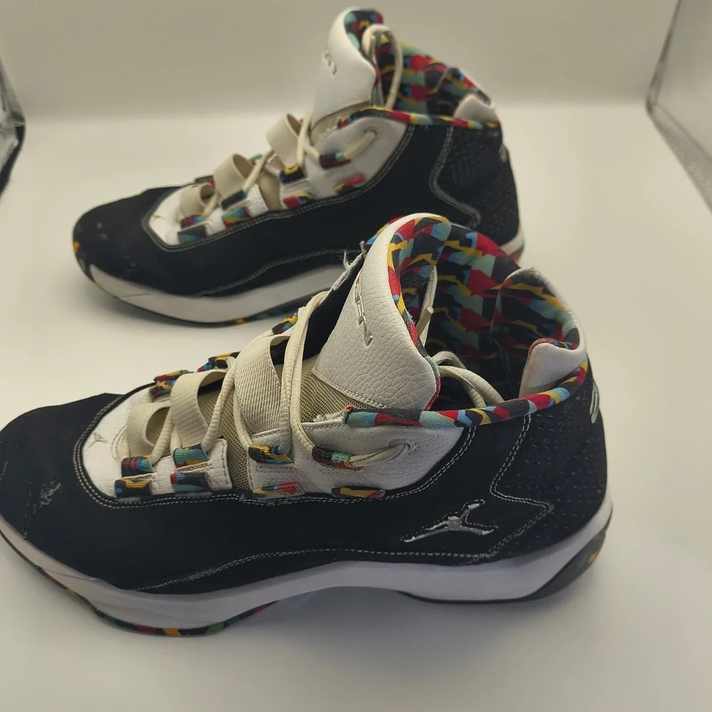 Jordan Rising Star Black‎ White Multicolor 316337-106 Mens 13 Basketball Shoes